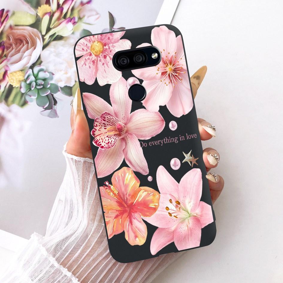 For LG K40s 2019 Case New Fashion Flower Butterfly Soft Silicone Matte Cover For LG K40s K 40s Funda on LGK40s Shockproof Bumper