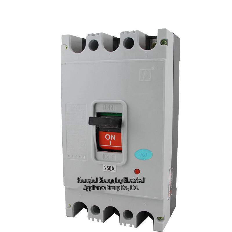 Transparent Plastic Circuit Breaker DZ10-100/3300, 3-Phase 3-Wire, 3P/100A, 63A 380V.