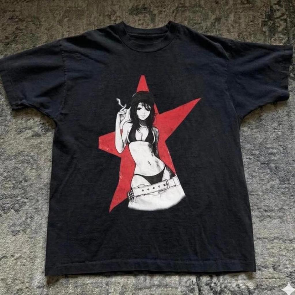 New Springsummer Arrivals White Tee Oversized Y2k Tshirt Neck Women Men American Street Style Comfortable Graphic Vintage