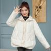 Loose Down Cotton Coat Women  New Winter Hooded Fashion Outwear Woman Warm Zipper Short Jacket