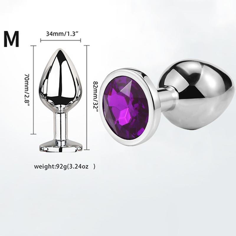 Мини Анальная пробка Игрушки для взрослых Для мужчин Женщин Анальная пробка Металл Эротика Интимная Эротика Секс-игрушки Пары Товары для взрослых XXS XS SML