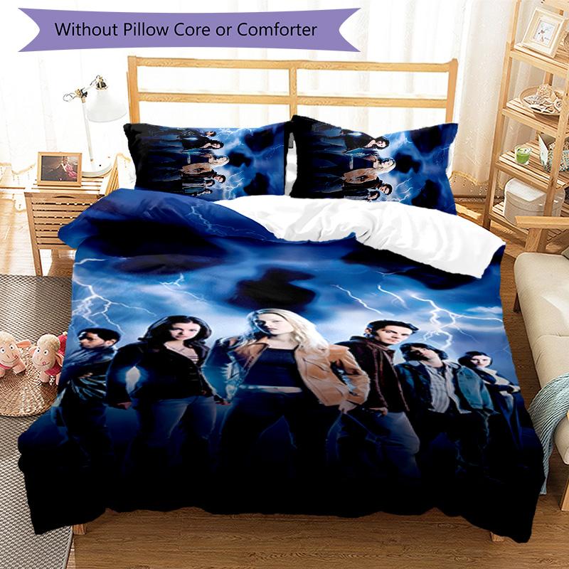 3pcs Final Destination Bloodlines2 pattern bedding set duvet cover set includes duvet cover &pillowcases, perfect all season bedroom decoration & gift