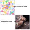 Lurrose Pony Beads Set, Acrylic, DIY, Colorful, Approximately 1000 Pieces, Bracelets, Necklaces, Decorative Materials, Handmade, Beginners
