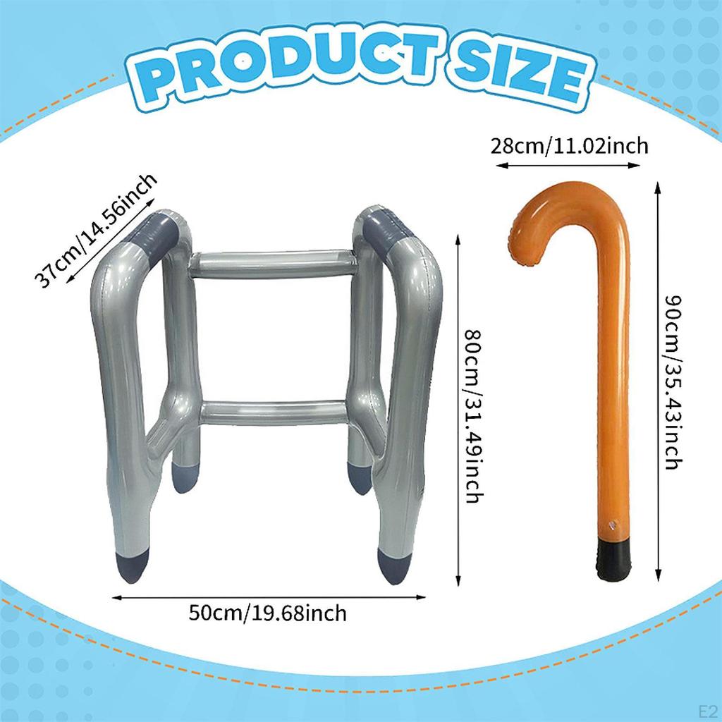Надувной костюм ходунка и трости для праздничной атмосферы для взрослых
