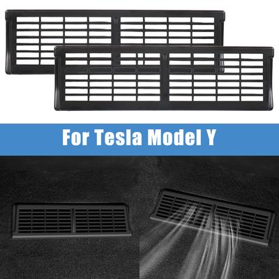 Защитная крышка под сиденьем для автомобиля Tesla Model Y, декоративная крышка воздуховыпускного отверстия, модифицированные автомобильные принадлежности, 2 шт., пылезащитные защитные чехлы