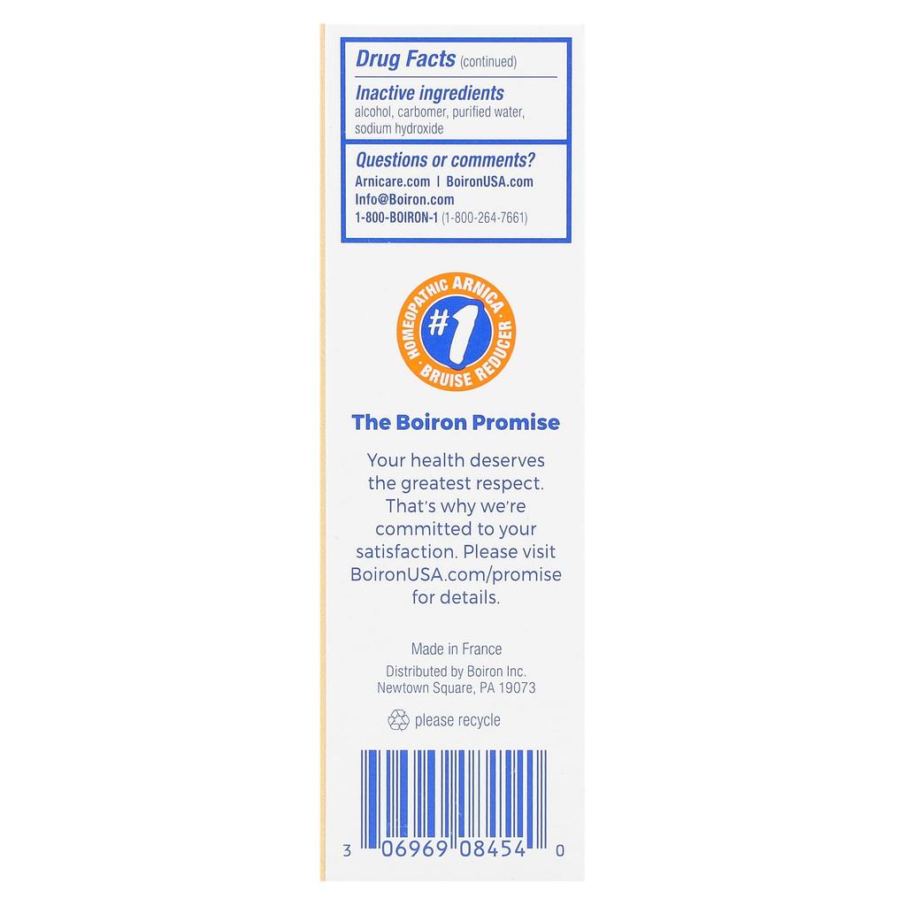 BOIRON Arnicare, Bruise Relief Gel, Fragrance-Free, 1.5 Oz (45 G)