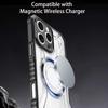 KEYSION Прозрачный магнитный чехол для MagSafe для iPhone 15 Pro Max 14 Plus Силикон+ПК Противоударный чехол для телефона для iPhone 13 Pro Max