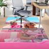 1 шт. Розовый ковер Barbie, для декора дома и офиса, коврик под офисное кресло, праздничный подарок L1415