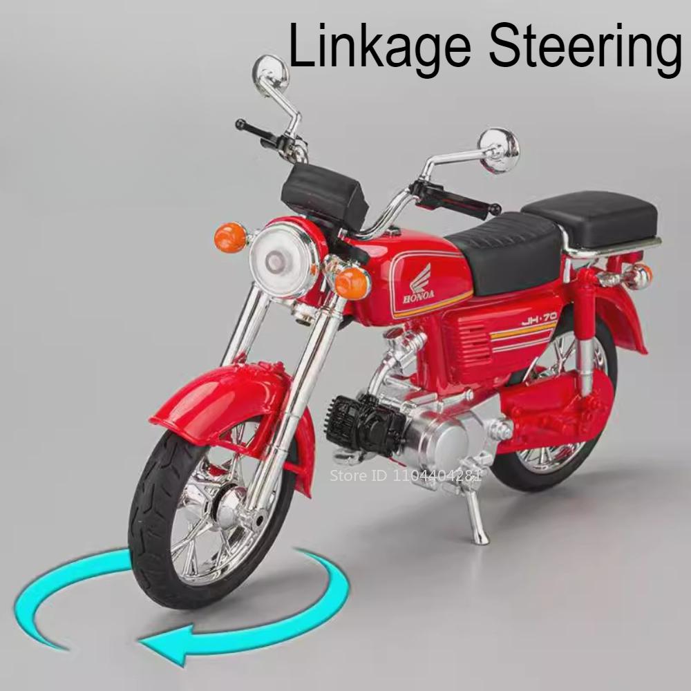 1:12 Honda Jh-70 Kx450 Сплав Мотоцикл Литая Модель Машины Игрушки Управление Передним Колесом Резиновая Шина Миниатюрный Мотоцикл Для Подарка Мальчику