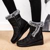 Waterproof Women's Winter Boots Snow Boots with Faux Fur Warm Ankle Design Thicked Plush Non-Slip Cotton Footwear for Women