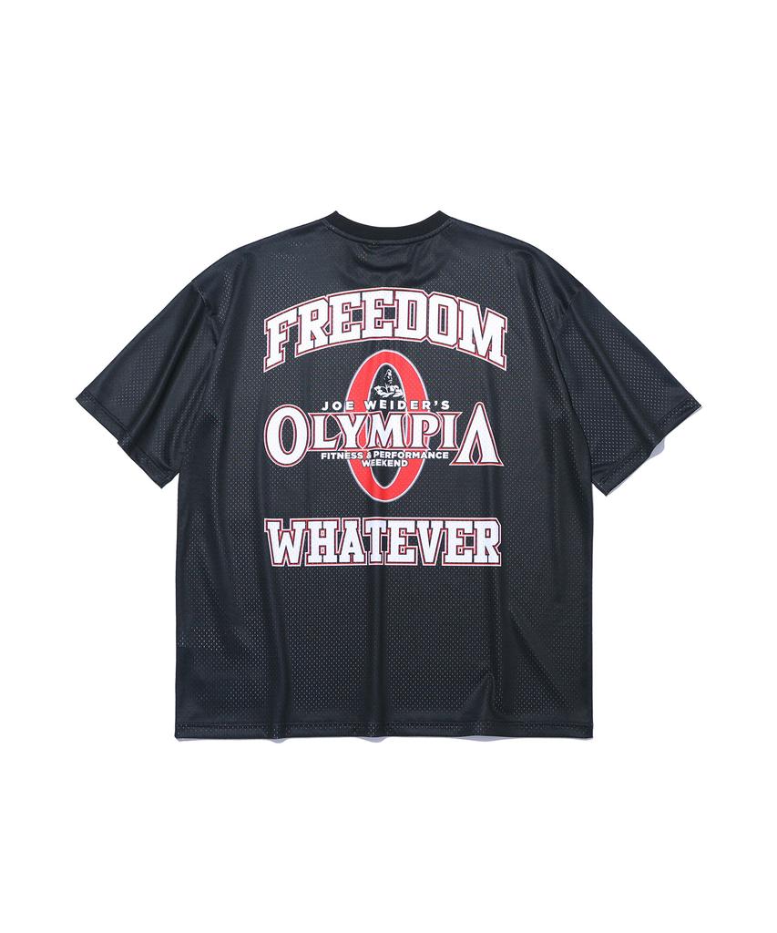 FREEDOM Olympia Футболка с коротким рукавом, полностью из сетки, с небольшим логотипом_2 цвета