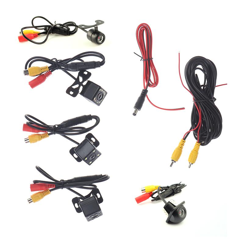 Led Night Vision Car Rear View Camera With Video Cable Universal Reverse Camera Color Image Waterproof Auto Backup Monitor Hd