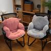 Cute Chair Cushion Comfy Plush Seat Cushion with Backrest Non-Slip Floor Pillow Tatami Seat Pad for Office Lazy Sofa Bedroom