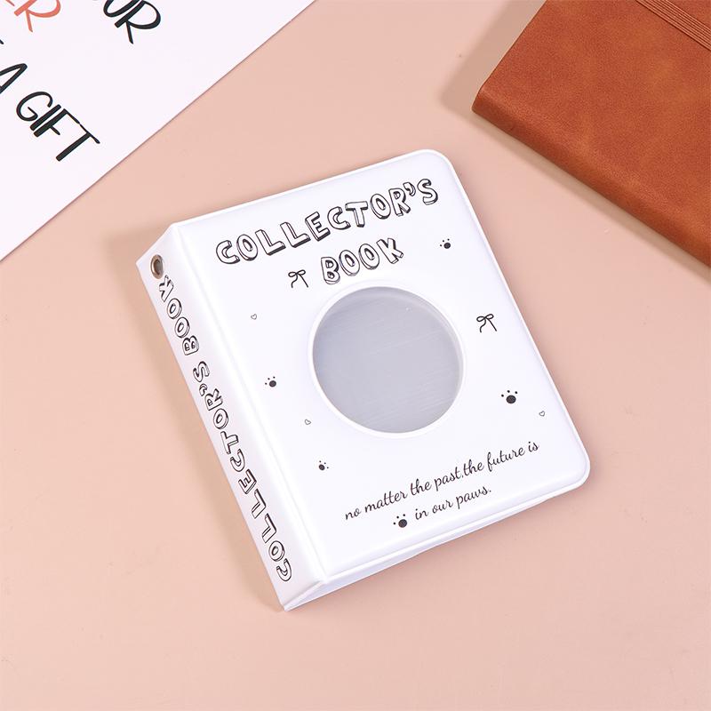 Ins Cute Mini 3-Inch Album 36 Pockets Card Binder Kpop Idol Pictures Storage Case Transparent Inner Page Collection Album