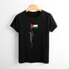 Nome Da Palestina Com Camiseta Do Mapa Da Bandeira T Shirt Graphic Shirt Casual Shorts Sleeved Female Tee T-Shirt Size S-4XL