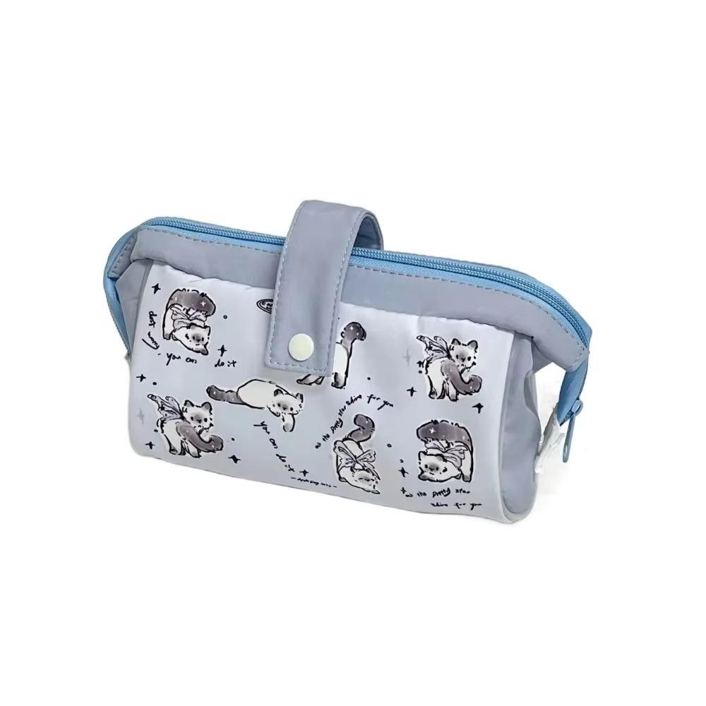 Сумка для ручек с рисунком милой собаки, креативный чехол для хранения канцелярских принадлежностей, школьные принадлежности