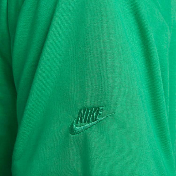 Nike Solid Color Quick-Dry Crew Neck T-Shirt Men Tops Green FB7393-324