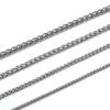 Choker Punk Gothic Cool Heavy Link Stainless Steel Necklace Braided Wheat Chain Metal Collar