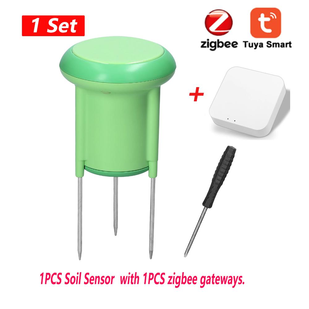 Tuya ZigBee Soil Tester Temperature Humidity Sensor IP66 Tuya APP Control Support View History Device Sharing Use with Gateways