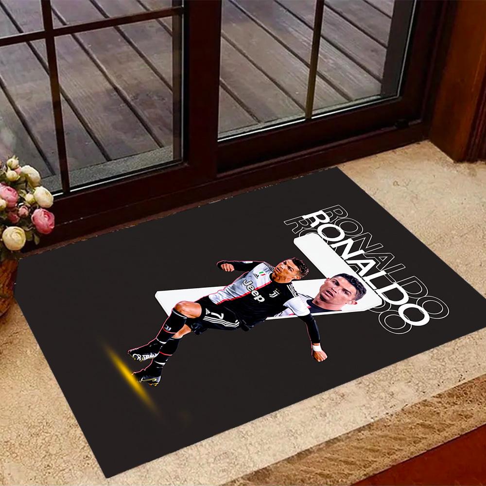 Cr7 Football Legend Area Rug Design for Foyer Living Rooms Game Room Playrooms Antislip Carpet Office home decor Perfect Gift for Women/Men