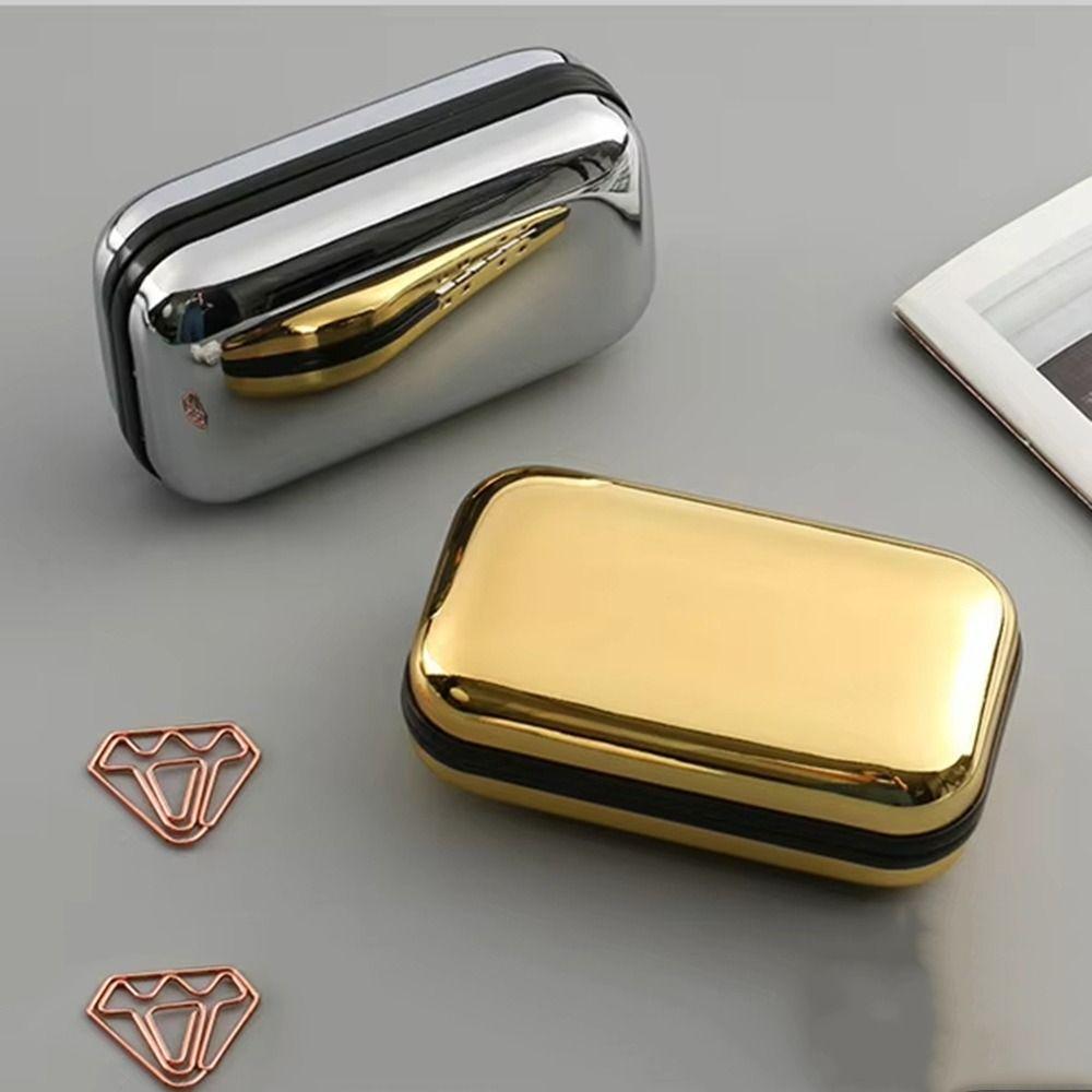 Portable Reading Glasses Box Stainless Steel Presbyopic Storage Case Simple Eyeglass Case Travel