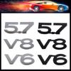 3D Premium 5.7 V6 V8 for Prado Car Engine Hood Fender Trunk Tail Rear Decal Emblem Badge Sticker