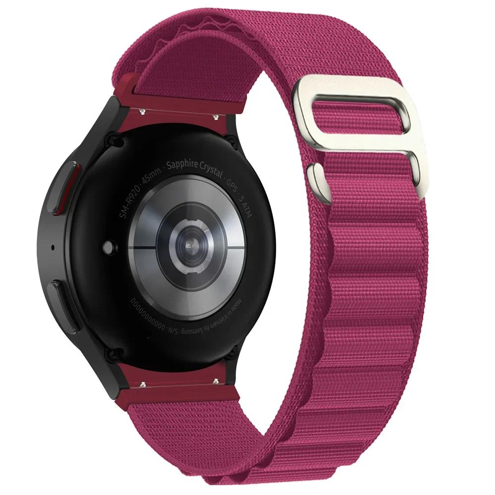 Nylon Alpine Loop For Samsung Galaxy Watch 6 5 Pro 4 44mm 40mm 45mm Band Sport G-hook Bracelet Watch4 6 Classic 43mm 47mm Strap