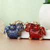 Exquisite Zodiac Horse Pendant Rhinestone New Year Pendant Fashion Horse Year Keychain  Ornaments