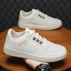 Весенние новые универсальные белые повседневные спортивные туфли для женщин, обувь на мягкой подошве, популярные белые туфли на плоской подошве, резиновый верхний материал