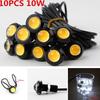 10 Pcs 10W Super Bright Eagle Eye COB LED Car Headlight Fog Light DRL Tail Lamps