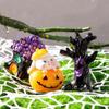 3D Halloween Pumpkin Skeleton Figurines Cartoon Miniatures Ghost Ornaments  Home Decor