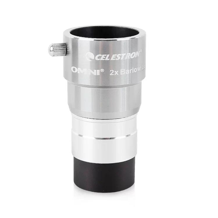 Celestron Серия Omni 2x Линза Барлоу Металлическая Аксессуары для Астрономического Телескопа 1,25-дюймовая HD Наблюдение за Звездами