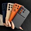 Чехол-книжка из кожи с защитой камеры для большого окна для Samsung S26 S25 S24 FE Ultra Plus Матовый однотонный противоударный чехол