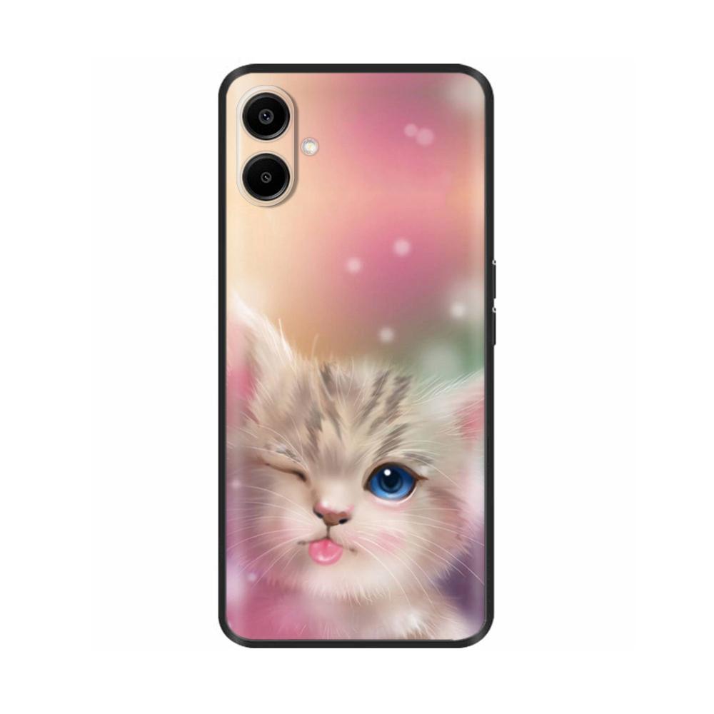 Для Samsung Galaxy A06 Чехол Роскошный Черный Силиконовый Окрашенный Для Samsung Galaxy A06 SM-A065F Чехлы Бампер ТПУ Защитная Крышка для Телефона