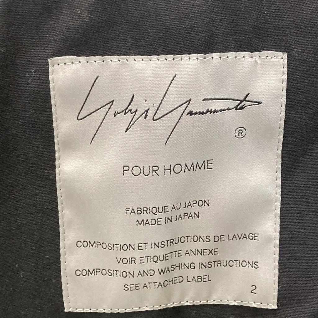 Yohji Yamamoto POUR HOMME 22Stainless Steel HG-C12-056 Black Moss Coat coat 2 blackUsed