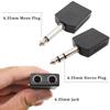 Разъем AUX 6,5 Jack Адаптер Аудио Конвертер Микрофонный Разветвитель Конвертер 6,35 мм Аудио Штекер
