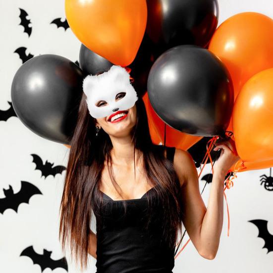 Подушка для лица лисы, искусственная подушка для лица лисы с перчатками-хвостами, маскарадный костюм для Хэллоуина, аксессуар для девочек