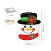 1 Pc Christmas Cartoon Snowman Wooden Hanging Ornament - Ideal for Decorating Windows and Doors During the Holidays, a Great Addition