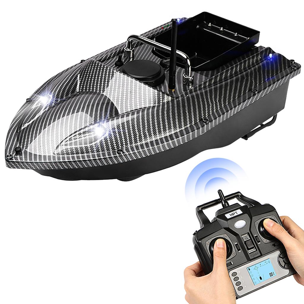 Лодка для рыбалки с GPS-наживкой и контейнерами для одной наживки. Автоматическая лодка для наживки с дистанционным управлением.