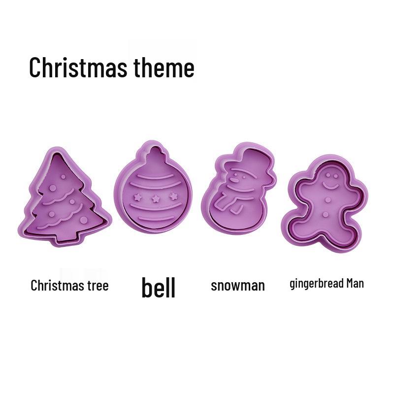 Набор 3D мультяшных формочек для печенья - Весенние пресс-вырубки для Рождества, Хэллоуина и Пасхи