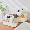 Настольный ящик для хранения Органайзер для макияжа с ручкой Высокая грузоподъемность Большая вместимость Коробка для салфеток Подставка для пульта дистанционного управления