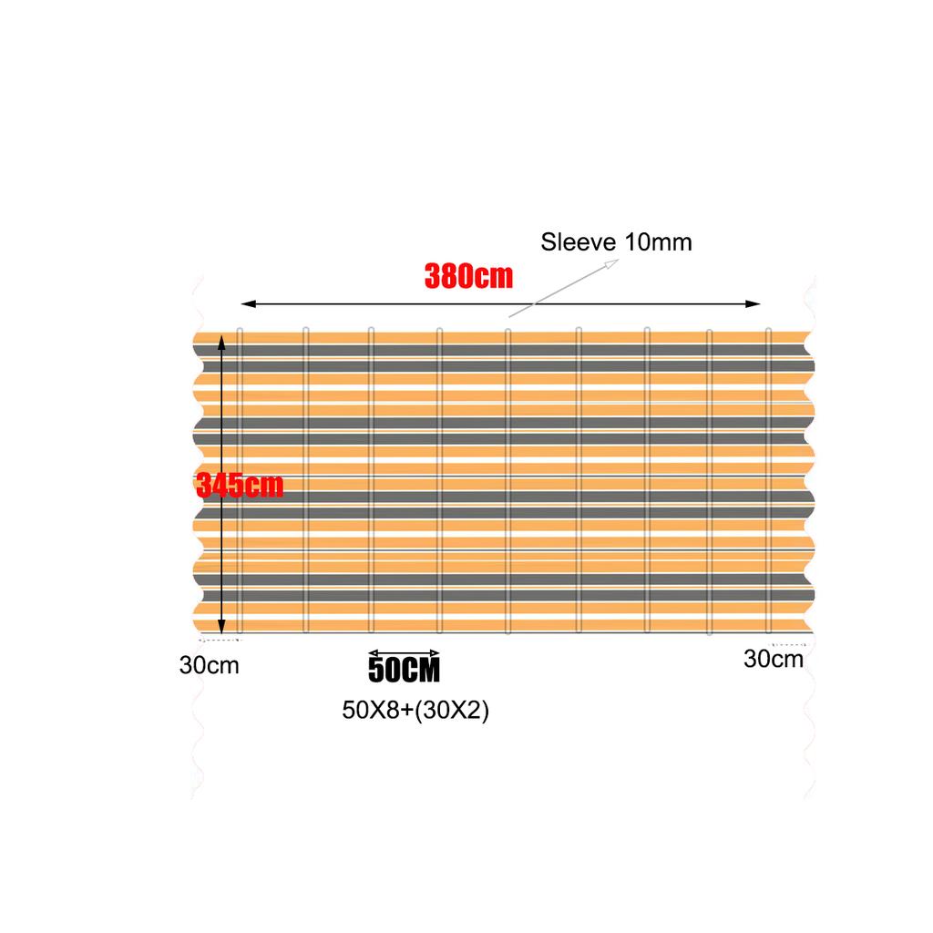Tewango Custom Pergola Wave Shade Canopy Outdoor Waterproof Awning Manual Telescopic Gazebos UV Fabric Courtyard Sun Room Cover