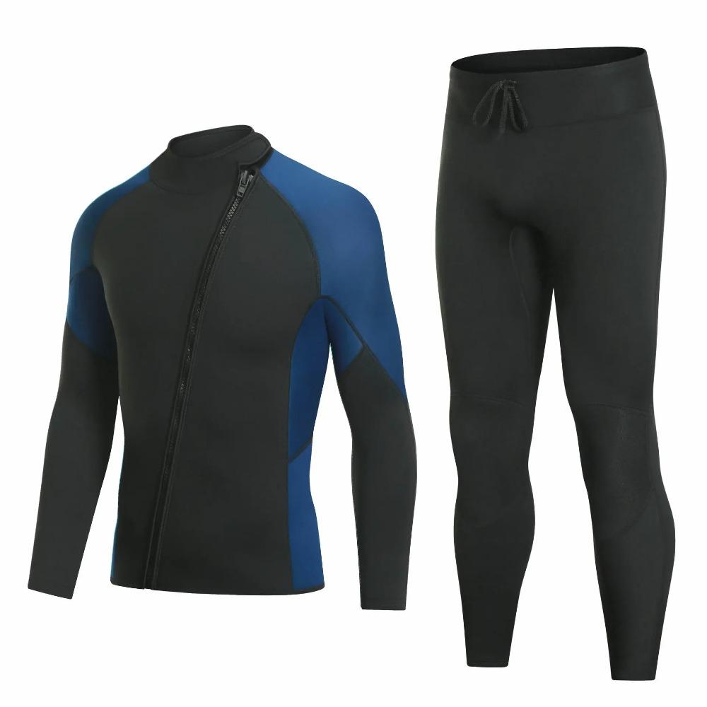 Cross-Border Split 3mm Diving Suit Long Sleeve Sun Protection Swimming Dive Clothes Warm Anti-Cold Surfing Wetsuit