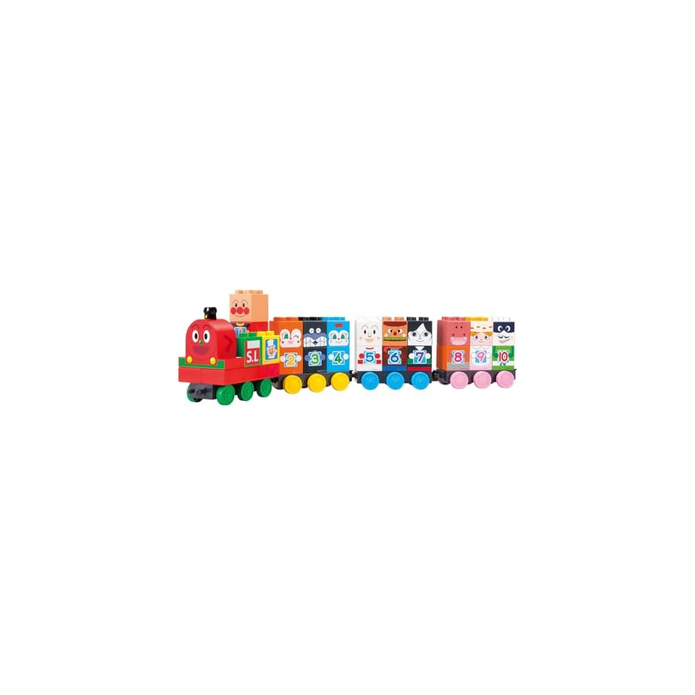 Bandai BlockLabo Anpanman SL Man Number Blocks Set for Ages 1.5 and Up Educational Toy