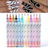 1pc/4pcs/12pcs Waterproof Nail Art Drawing Pen 3D Painting Liner New Nail Art Graffiti Pen
