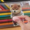 3D наклейка на живот собаки Сиба-ину Милые мягкие наклейки для щенков самоклеящаяся декоративная наклейка для журнала телефона дневников поделок декора