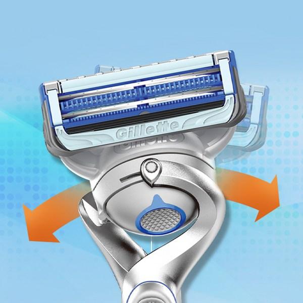 New Gillette Skintech Power Razor Blades, 8 Packs, 1 Pack ,Korean Razor Blade