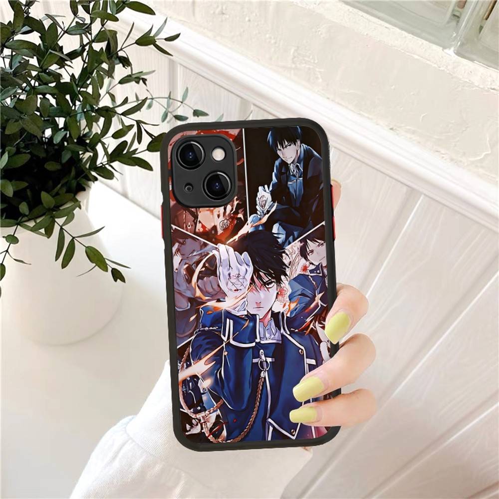 Fullmetal Alchemist Phone Case for iPhone 14 11 12 13 Mini Pro Max 8 7 Plus X XR XS MAX Translucent Matte Cover