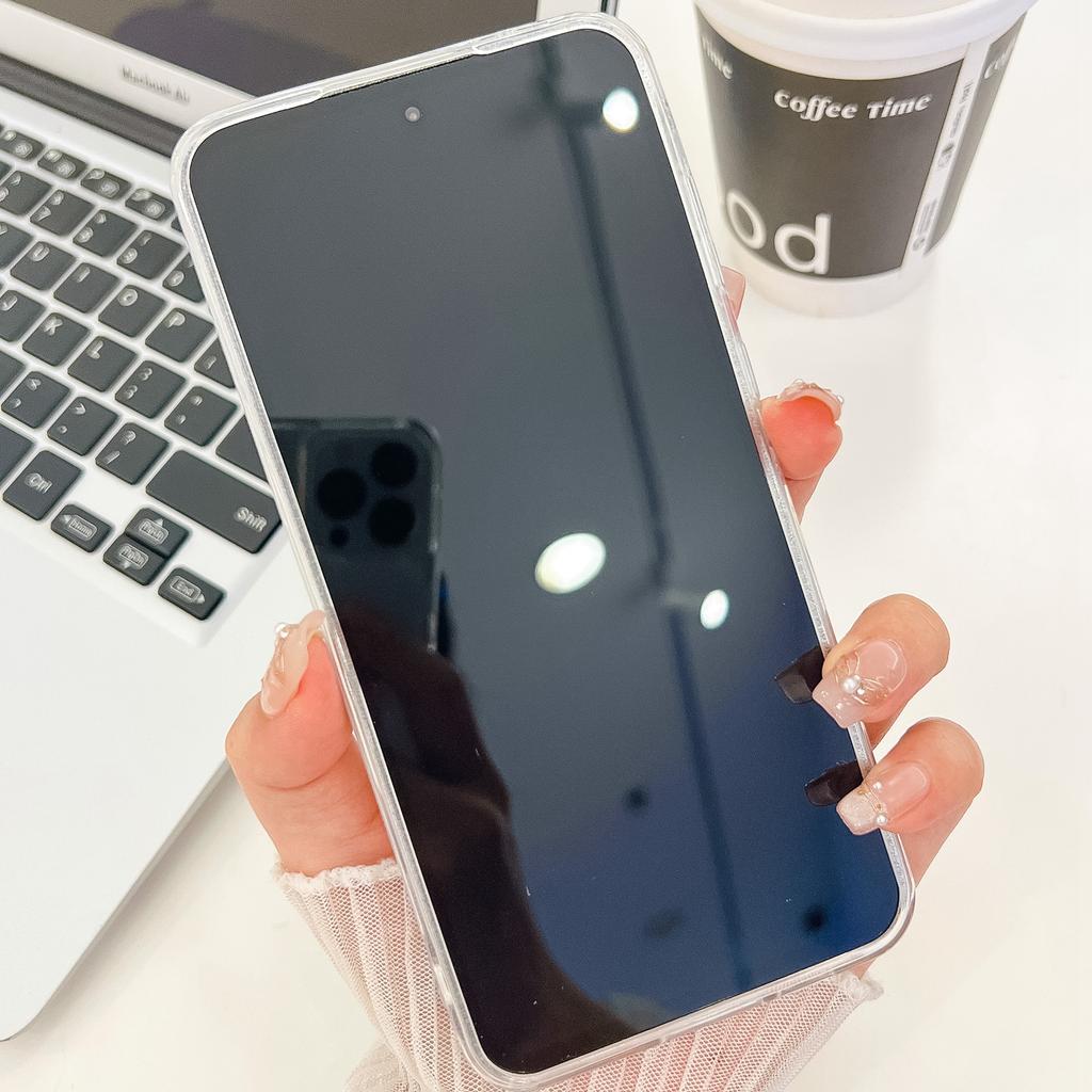 Для Samsung Galaxy S24 Чехол Дизайн IMD Противоударный PC+TPU Чехол для телефона со стеклянной пленкой для объектива