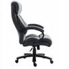 Furnitex gray large soft tilt swivel office chair with wheels